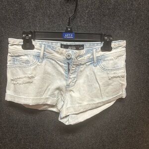 Y2K Hollister Low Rise Short Short Jean Shorts Size 5 Micro retro trendy